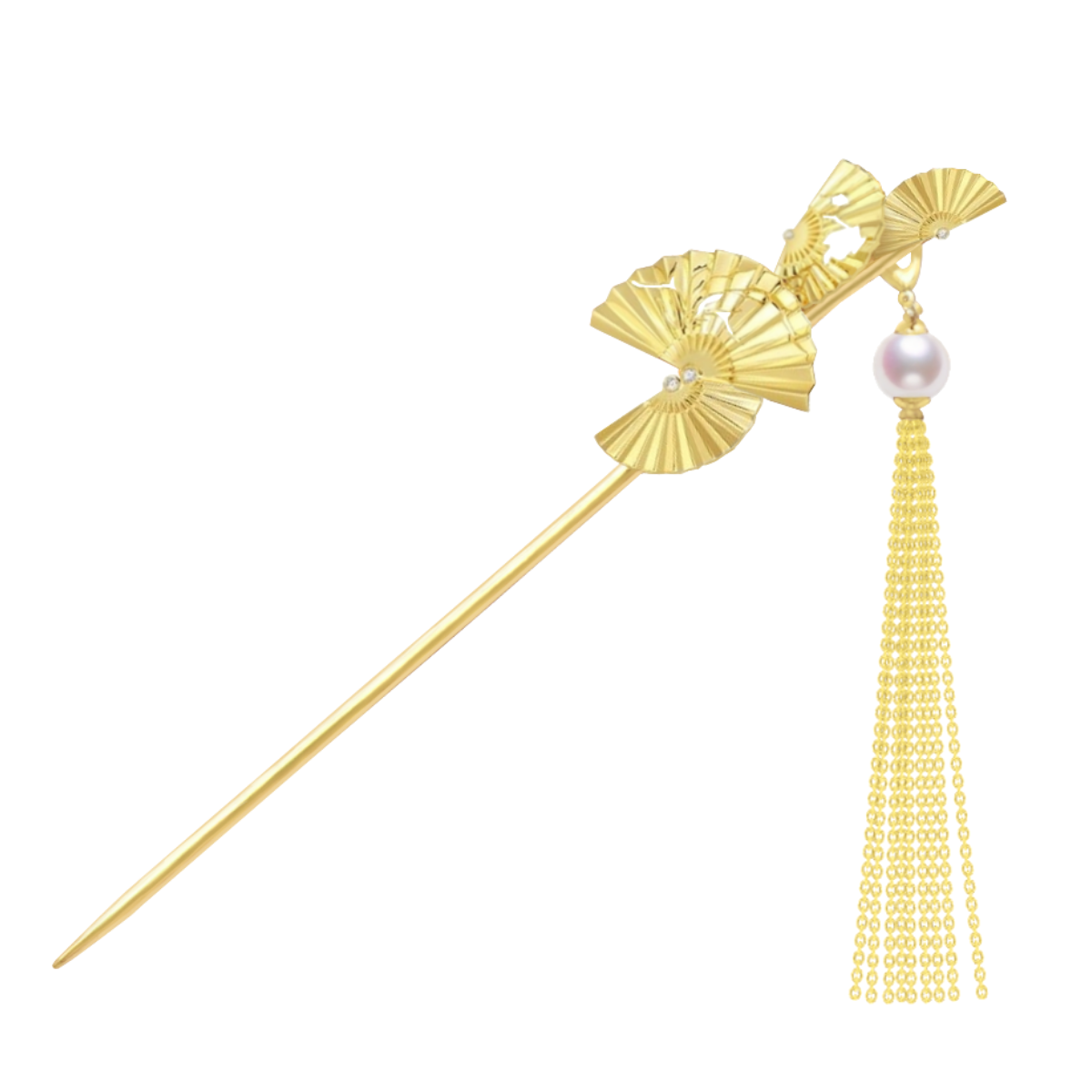 Dancing-Fan Neo-Chinoiserie HairPin / THE FAN