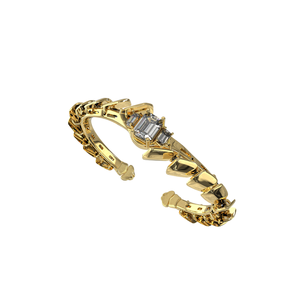 Exoskeleton - The Reverse Scales kinetic Bracelate Bangle