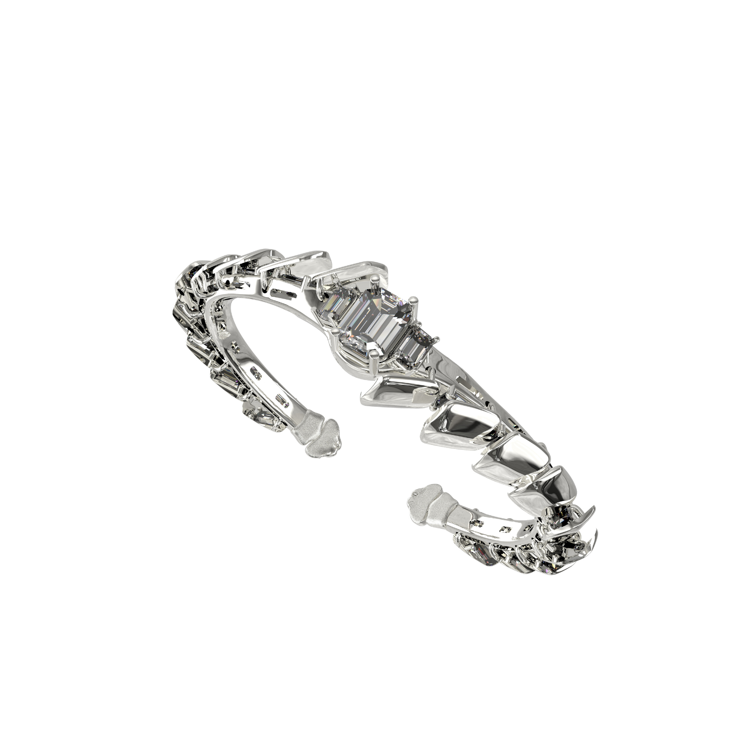 Exoskeleton - The Reverse Scales kinetic Bracelate Bangle
