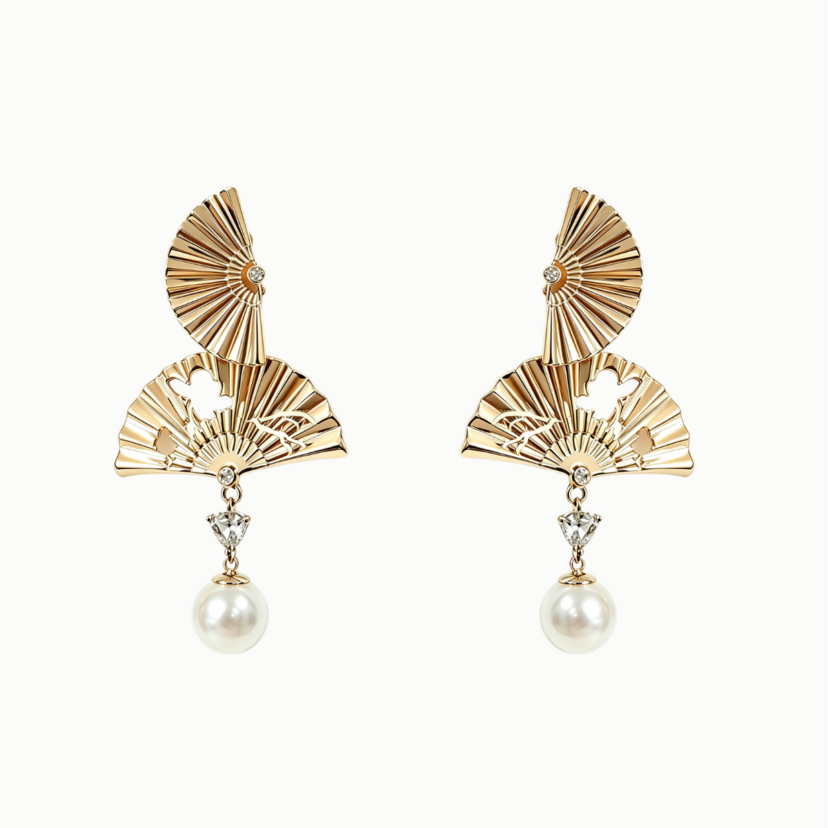 Mini Dancing-Fan earrings / THE FAN