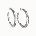 Exoskeleton kinetic hoop earrings / EXOSKELETON
