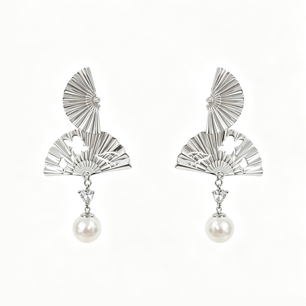 Mini Dancing-Fan earrings / THE FAN