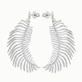 Large Feather-shaped Antenna Earrings / EXOSKELETON