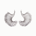 Mini Feather-shaped Antenna Earrings / EXOSKELETON