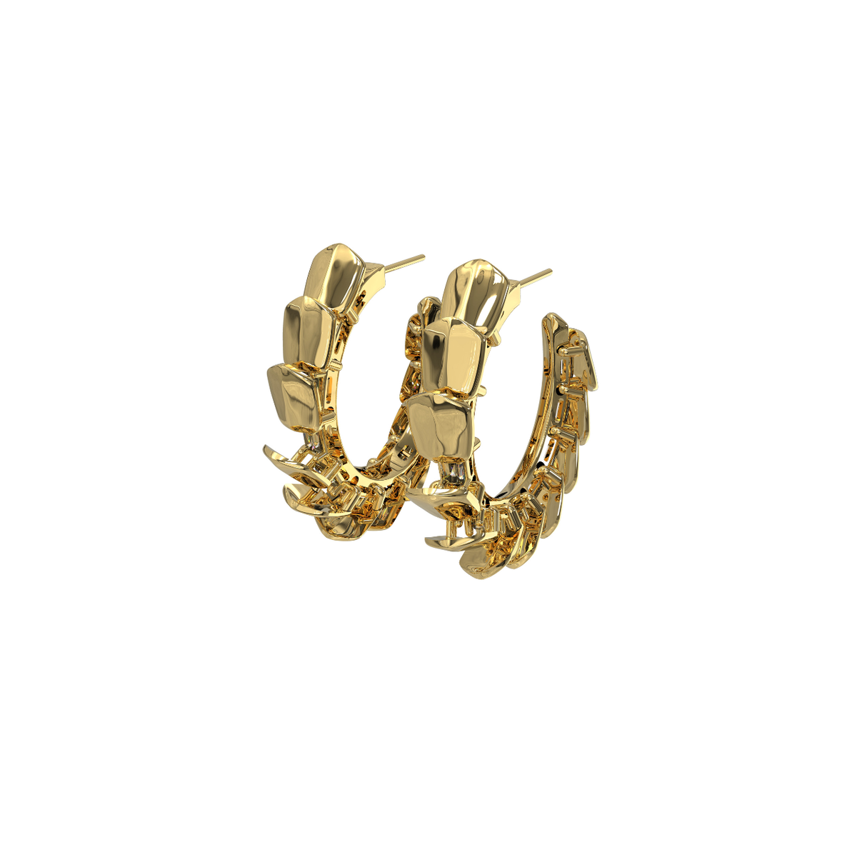 Mini Exoskeleton Kinetic Earrings / EXOSKELETON