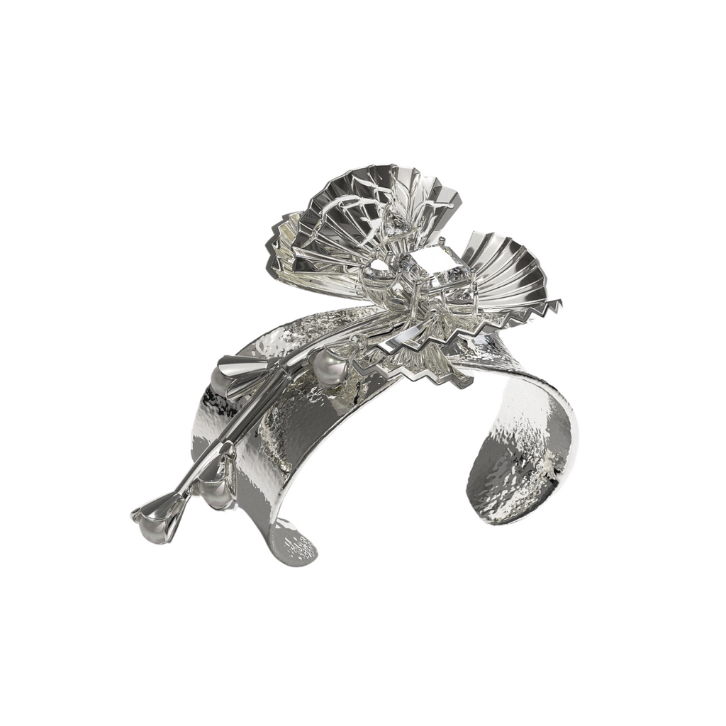 Moth Orchid Detachable tassel Bangle Bracelate / The Orchid