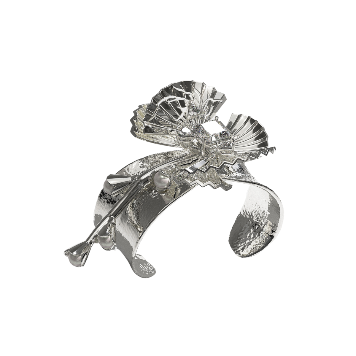 Moth Orchid Detachable tassel Bangle Bracelate / The Orchid