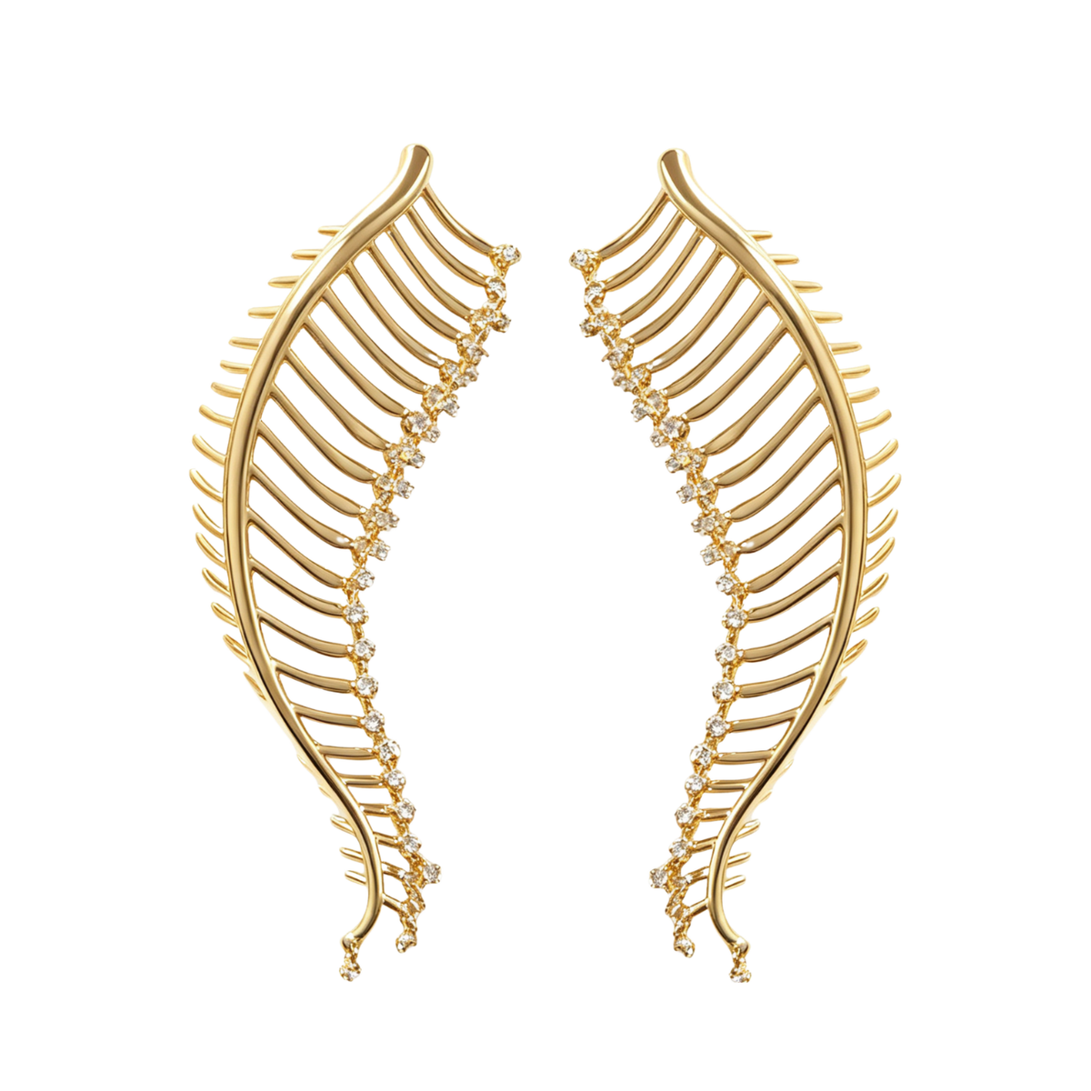 Exoskeleton Long Antenna Earrings / EXOSKELETON
